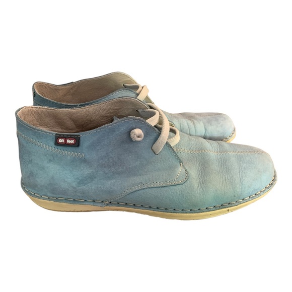 On Foot women’s chukka sneakers Suede Blue Steel size 39 Eur 8 US made in spain - Picture 4 of 11